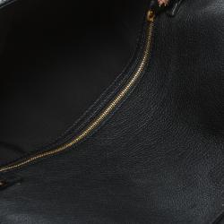 Pre Owned Marc Jacobs Black Leather Eyelets Sandy Shoulder Bag