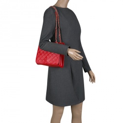 Pre Owned Marc Jacobs Red Quilted Leather Shoulder Bag