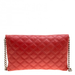 Pre Owned Marc Jacobs Red Quilted Leather Shoulder Bag