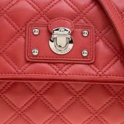 Pre Owned Marc Jacobs Red Quilted Leather Shoulder Bag