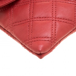 Pre Owned Marc Jacobs Red Quilted Leather Shoulder Bag
