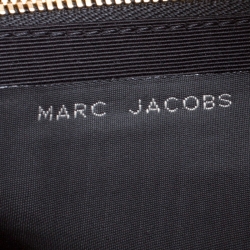 Pre Owned Marc Jacobs Red Quilted Eyelets Leather Small Nomad Hobo