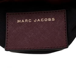 Pre Owned Marc Jacobs Burgundy Nylon Small Trooper Crossbody Bag