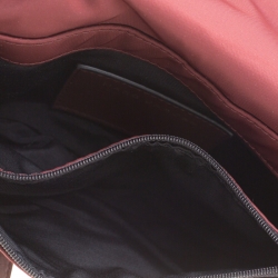 Pre Owned Marc Jacobs Burgundy Nylon Small Trooper Crossbody Bag