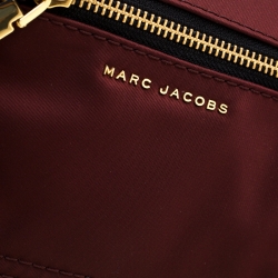 Pre Owned Marc Jacobs Burgundy Nylon Small Trooper Crossbody Bag