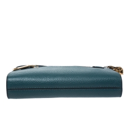 Pre Owned Marc Jacobs Blue Leather Crossbody Bag