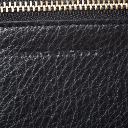 Pre Owned Marc Jacobs Black Leather Continental Flap Wallet