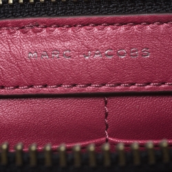 Marc Jacobs Raspberry Leather Small Gotham Crossbody Bag