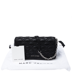 Pre Owned Marc Jacobs Black Leather Matelasse Crossbody Bag