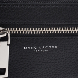 Marc Jacobs Black Leather Gotham Zip Around Wallet