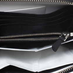 Marc Jacobs Black Leather Gotham Zip Around Wallet