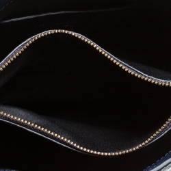 Pre Owned Marc Jacobs Midnight Blue Leather Mini T Studded Tote