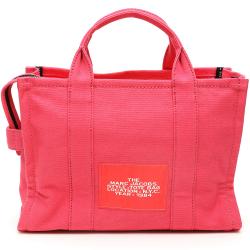 Pre Owned Marc Jacobs Bright Pink Leather The Small Traveler Tote Bag