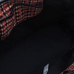 Pre Owned Marc Jacobs Orange Tweed The Hole Tote Bag