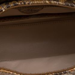 Marc Jacobs Beige Python and Sequins Mae Shoulder Bag