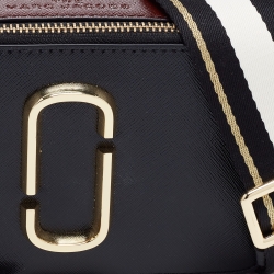 Pre Owned Marc Jacobs Black/Brown Leather Snapshot Camera Crossbody Bag