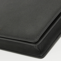 Pre Owned Marc Jacobs Black Faux Leather Chain Flap Bag