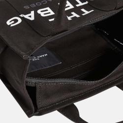 Pre Owned Marc Jacobs Black Cotton Women'S The Medium Tote Bag