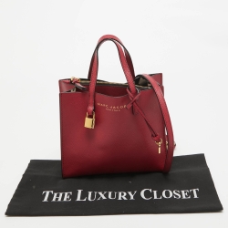 Pre Owned Marc Jacobs Fuchsia Leather Mini Grind Tote