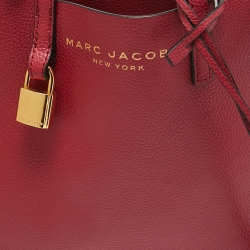 Pre Owned Marc Jacobs Fuchsia Leather Mini Grind Tote