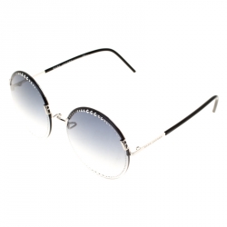 Marc Jacobs Silver/Blue Gradient 54/S Studded Round Sunglasses