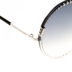 Marc Jacobs Silver/Blue Gradient 54/S Studded Round Sunglasses