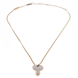 Pre Owned Marc by Marc Jacobs Gold Metal Tone Key Pendant Necklace
