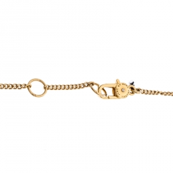 Pre Owned Marc by Marc Jacobs Gold Metal Tone Key Pendant Necklace