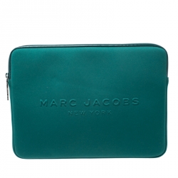 Marc Jacobs Green Embossed Neoprene Laptop Case