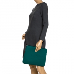 Marc Jacobs Green Embossed Neoprene Laptop Case