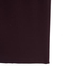 Pre Owned Marc Jacobs Burgundy High Waist Wool Skirt S