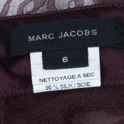 Marc Jacobs Burgundy Ruffle Top M