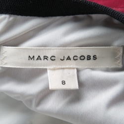 Pre Owned Marc Jacobs Leaf Printed Embroidered Short Sleeve Maxi Dress M