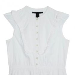 Pre Owned Marc Jacobs White Cotton Dress M