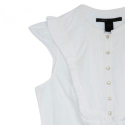 Pre Owned Marc Jacobs White Cotton Dress M