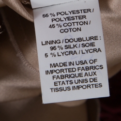 Pre Owned Marc Jacobs Burgundy Rose Guipure Lace Cap Sleeve Midi Dress S