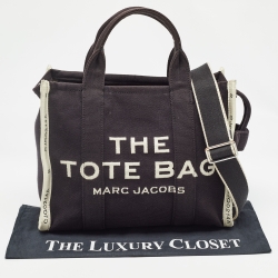 Marc Jacobs Black/White Canvas The Tote Bag