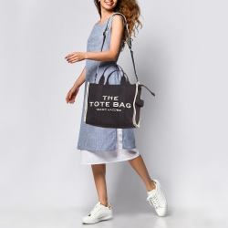Marc Jacobs Black/White Canvas The Tote Bag