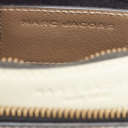 Marc Jacobs Brown/Cream Patent Leather Snapshot Camera Crossbody Bag