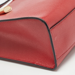 Marc Jacobs Red Leather Mini Grind Tote
