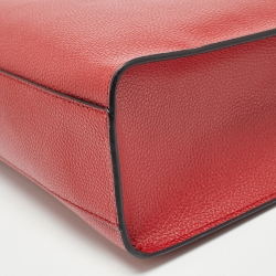 Marc Jacobs Red Leather Mini Grind Tote