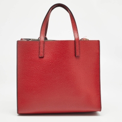 Marc Jacobs Red Leather Mini Grind Tote