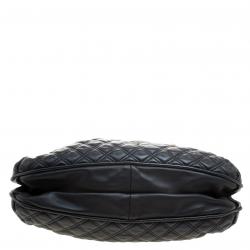 Pre Owned Marc Jacobs Black Quilted Leather Cecilia Satchel