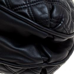 Pre Owned Marc Jacobs Black Quilted Leather Cecilia Satchel