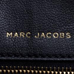 Pre Owned Marc Jacobs Black Leather Stardust Beat Shoulder Bag