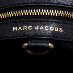 Pre Owned Marc Jacobs Black Quilted Leather Mini Stam Satchel