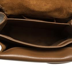 Marc Jacobs Brown Leather Metropolitan Top Handle Bag