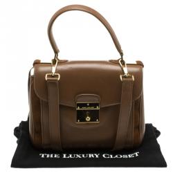 Marc Jacobs Brown Leather Metropolitan Top Handle Bag