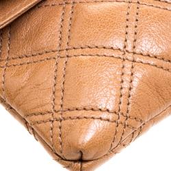 Pre Owned Marc Jacobs Brown Quilted Leather Eugenie Clutch