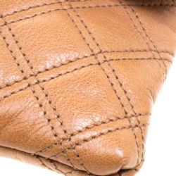 Pre Owned Marc Jacobs Brown Quilted Leather Eugenie Clutch